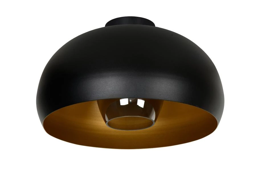 Lucide SHARAN - Flush ceiling light - Ø 38 cm - 1xE27 - Black - off